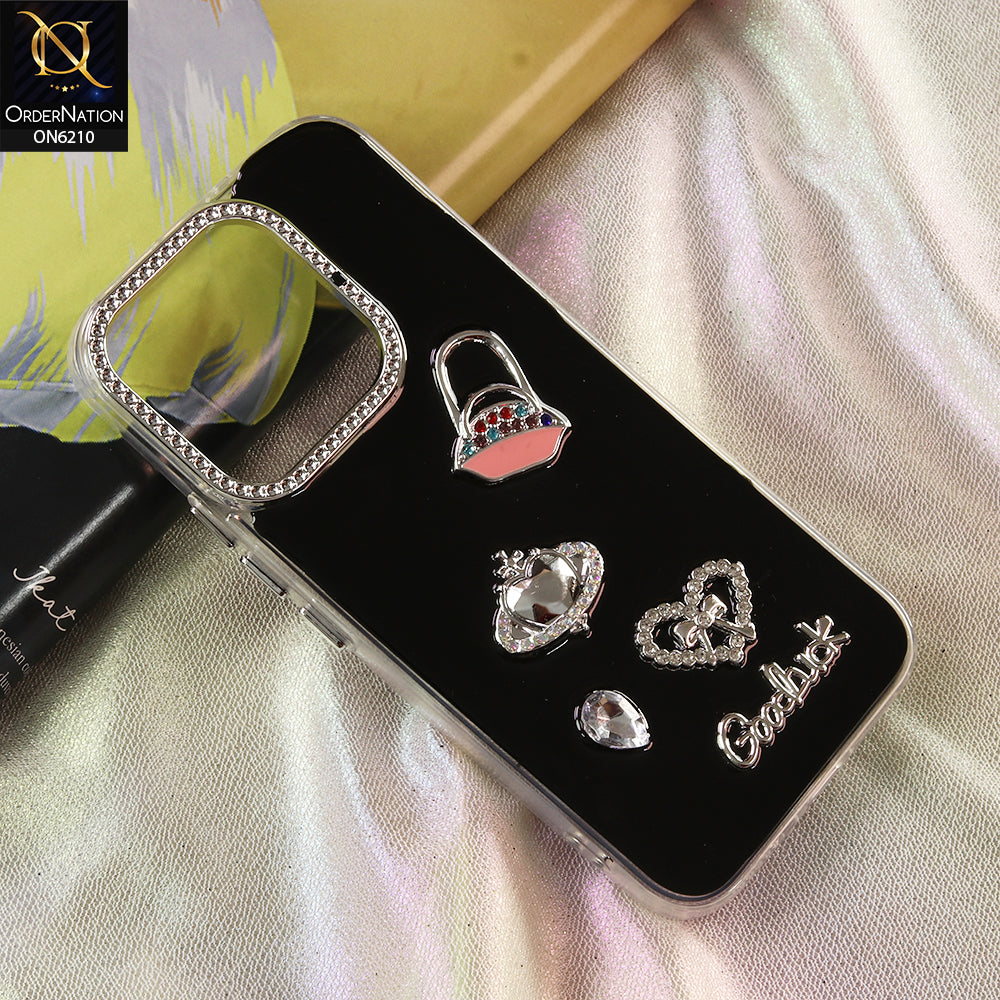 Vivo S50t Cover - Black - Luxury Rhinestone Phone Case –  Glitter Crystal Embellished Protective Cover