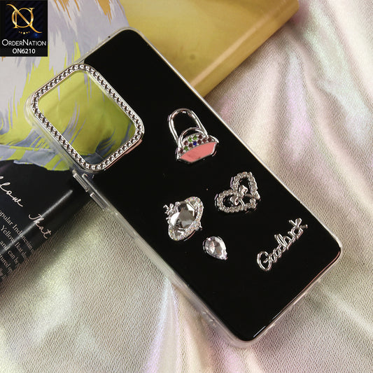 Vivo Y05 Cover - Black - Luxury Rhinestone Phone Case –  Glitter Crystal Embellished Protective Cover