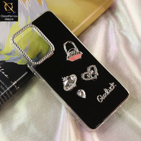 Vivo Y60 5G Cover - Black - Luxury Rhinestone Phone Case –  Glitter Crystal Embellished Protective Cover