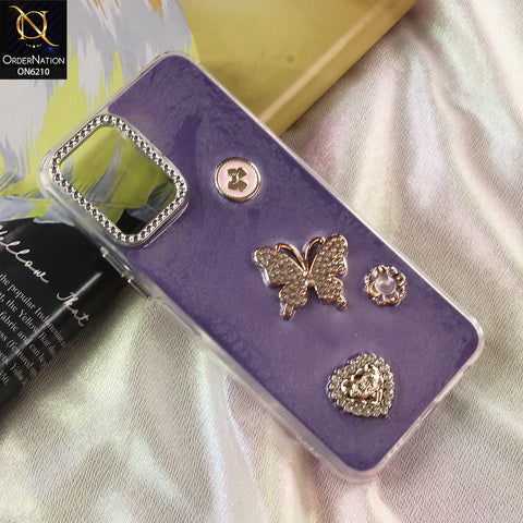 Vivo Y33t Cover - Purple - Luxury Rhinestone Phone Case –  Glitter Crystal Embellished Protective Cover