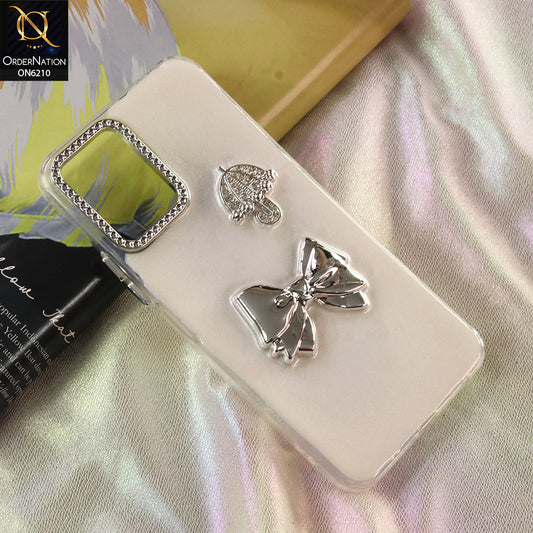 Vivo Y21 Cover - White - Luxury Rhinestone Phone Case –  Glitter Crystal Embellished Protective Cover