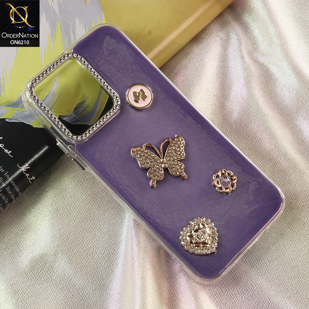 Vivo Y51 Pro Cover - Purple - Luxury Rhinestone Phone Case –  Glitter Crystal Embellished Protective Cover
