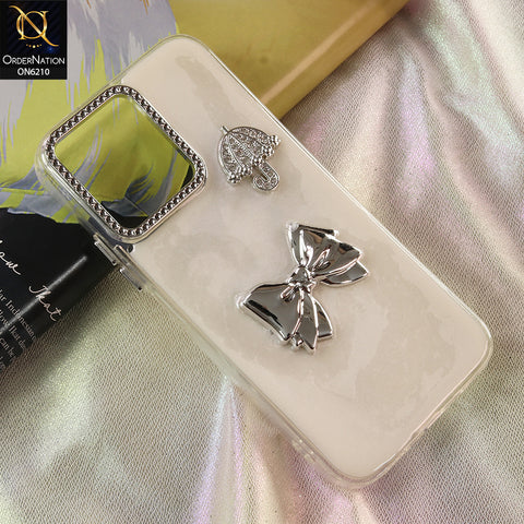 Vivo Y31d Cover - White - Luxury Rhinestone Phone Case –  Glitter Crystal Embellished Protective Cover