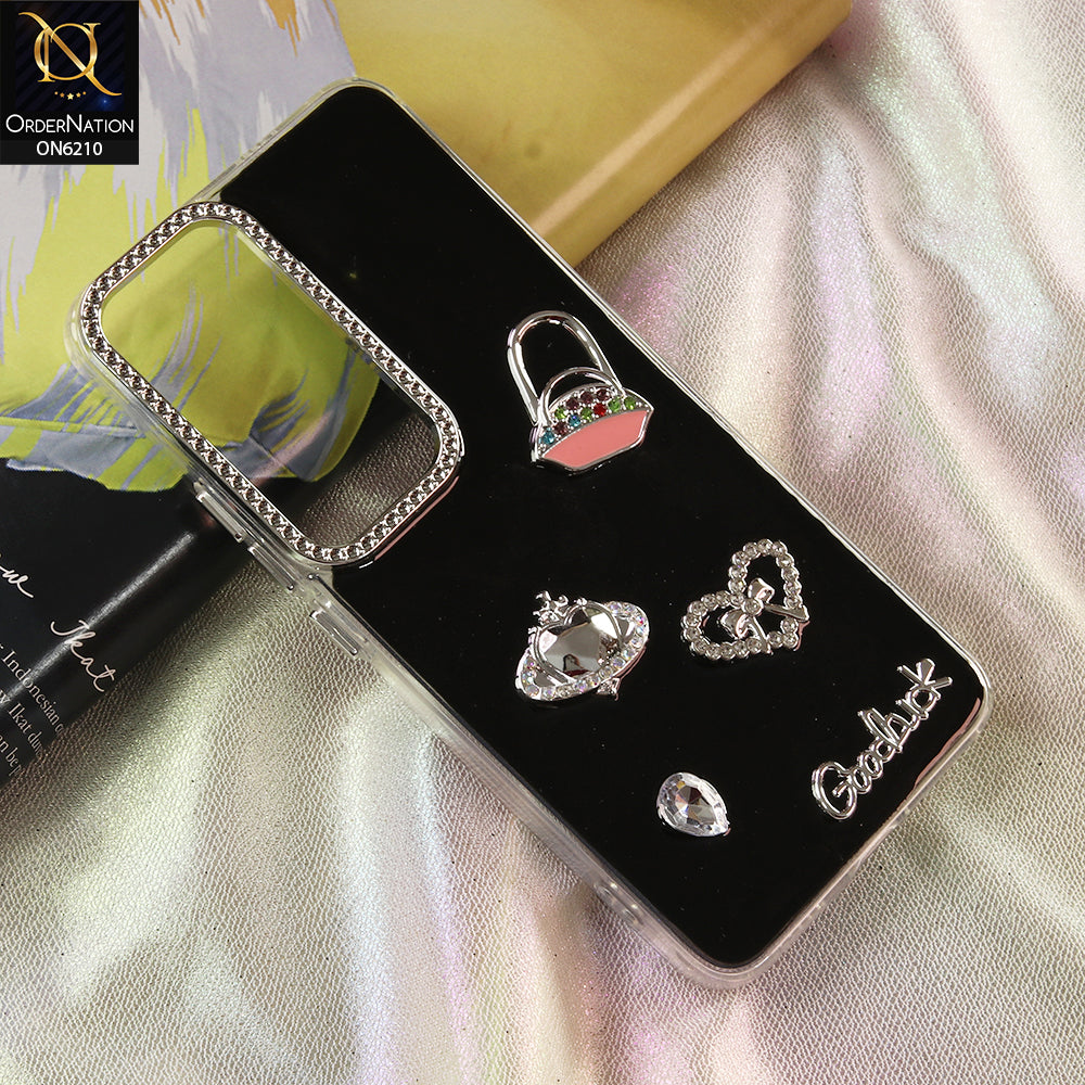 Vivo Y400 Cover - Black - Luxury Rhinestone Phone Case –  Glitter Crystal Embellished Protective Cover