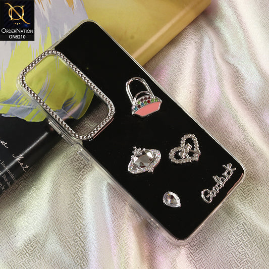 Vivo Y400 Cover - Black - Luxury Rhinestone Phone Case –  Glitter Crystal Embellished Protective Cover
