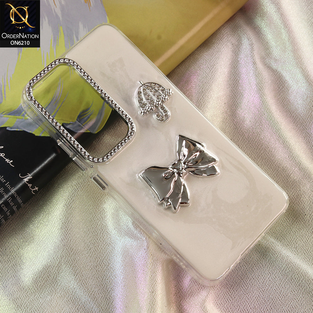 Vivo Y400 4G Cover - White - Luxury Rhinestone Phone Case –  Glitter Crystal Embellished Protective Cover