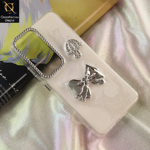 Vivo Y400 4G Cover - White - Luxury Rhinestone Phone Case –  Glitter Crystal Embellished Protective Cover