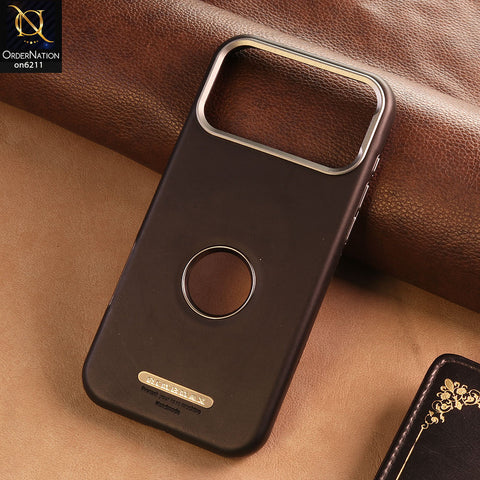 iPhone 17 Pro Max Cover -  Black -  New Premium RimbMax High Quality Leather  Case With Premium Quality Magnatic Card Holding Options And KickStand