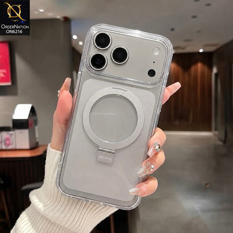 iPhone 17 Pro Max Cover - Transparent - Premium HENKS Protective Phone Case with Magnetic Ring Holder, Raised Camera Protection & Shockproof Bumper