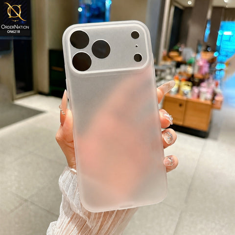 iPhone 17 Pro Max Cover - White - Premium Protective Phone Case with Raised Camera Protection & Slim Shockproof Design