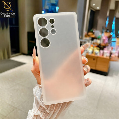 Samsung Galaxy S25 Ultra Cover - White - Premium Protective Phone Case with Raised Camera Protection & Slim Shockproof Design