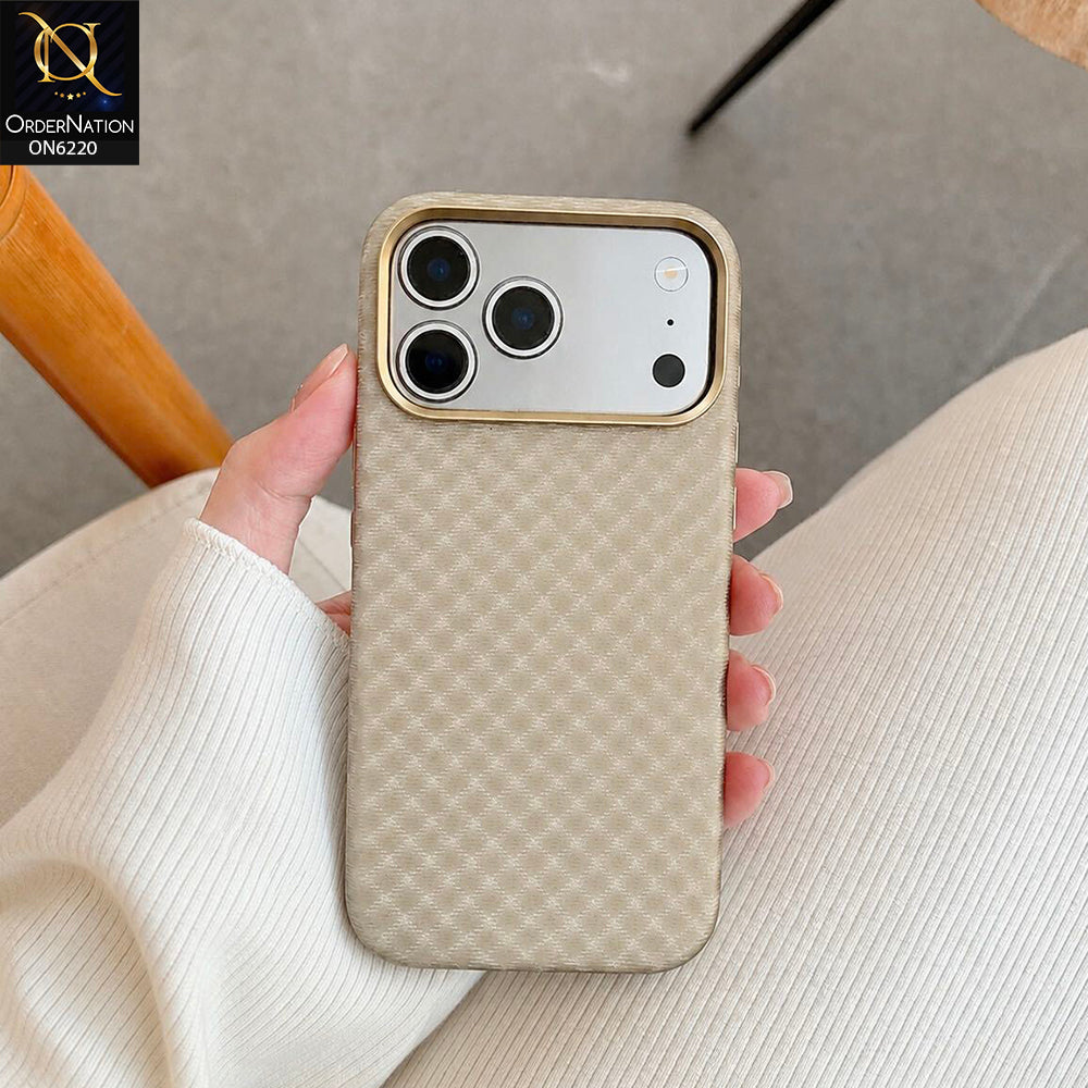 iPhone 17 Pro Max Cover - Golden - HENKS Premium Smooth Textured Protective Phone Case with Raised Camera Protection & Shockproof Bumper