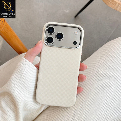 iPhone 17 Pro Max Cover - Off White - HENKS Premium Smooth Textured Protective Phone Case with Raised Camera Protection & Shockproof Bumper