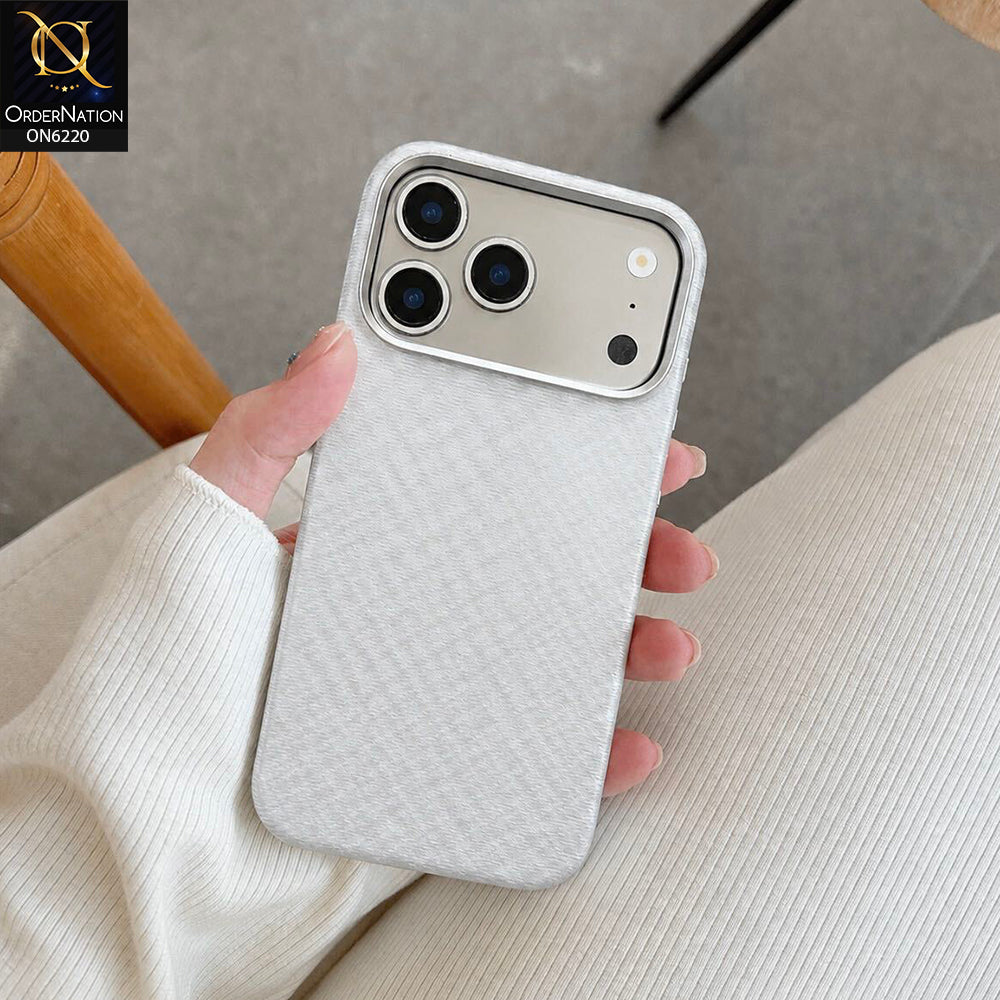 iPhone 17 Pro Max Cover - Silver - HENKS Premium Smooth Textured Protective Phone Case with Raised Camera Protection & Shockproof Bumper