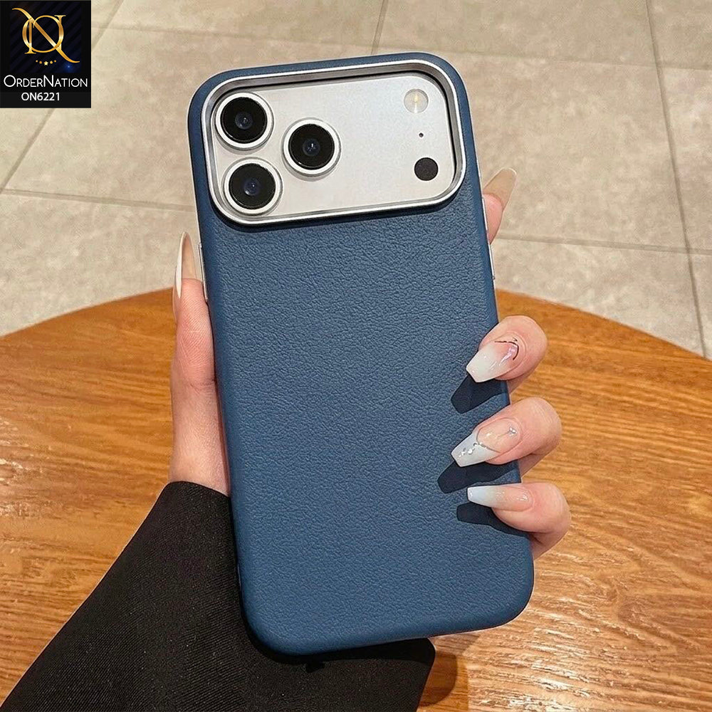 iPhone 17 Pro Max Cover - Blue - Premium Textured Protective Phone Case with Raised Camera Guard & Slim Shockproof Design | HENKS