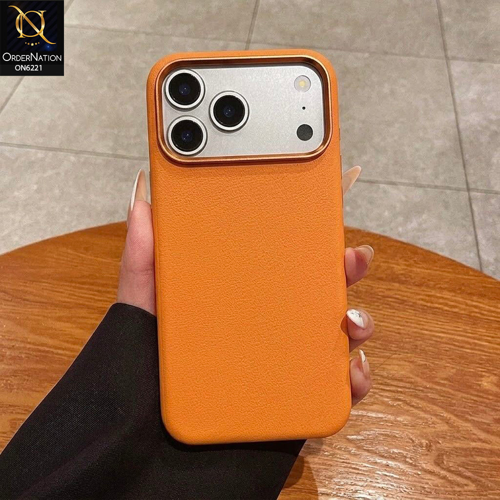 iPhone 17 Pro Max Cover - Orange - Premium Textured Protective Phone Case with Raised Camera Guard & Slim Shockproof Design | HENKS