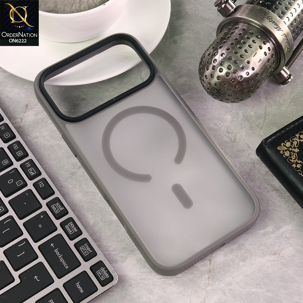 iPhone 17 Pro Max Cover - Gray - Premium Protective Phone Case with Shockproof Bumper, Raised Camera Protection & Ring Design
