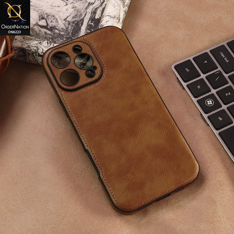 iPhone 16 Pro Max Cover -  Brown - New JINDUKA Premium Vintage Leather Case Protective Back Cover
