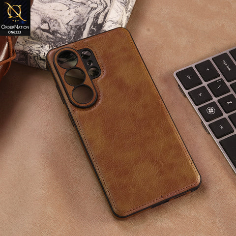 Samsung Galaxy S26 Ultra Cover -  Brown - New JINDUKA Premium Vintage Leather Case Protective Back Cover