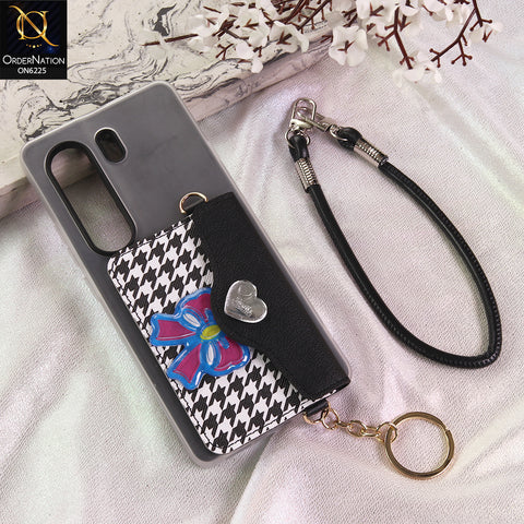 Tecno Camon 40 Pro Cover - Black - New & Luxury Elegant Phone Case with Wallet Pocket & Shoulder Strap