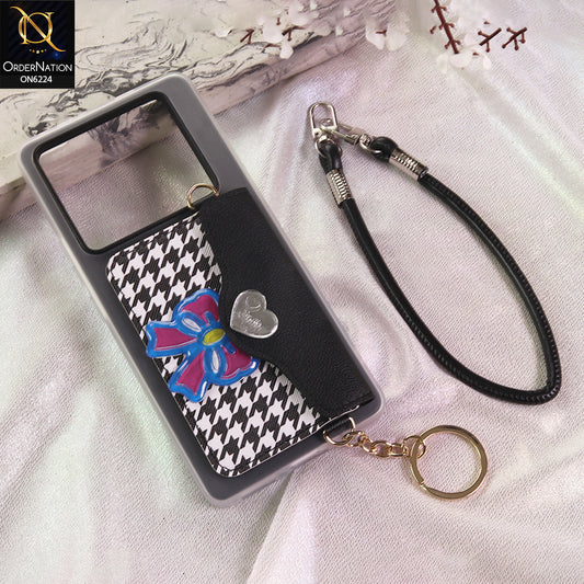 Infinix Note 40 Pro Plus Cover - Black - New & Luxury Elegant Phone Case with Wallet Pocket & Shoulder Strap