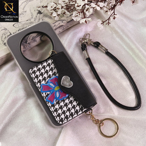 Xiaomi Poco C75 Cover - Black - New & Luxury Elegant Phone Case with Wallet Pocket & Shoulder Strap