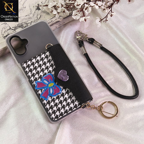 Samsung Galaxy A06 Cover - Black - New & Luxury Elegant Phone Case with Wallet Pocket & Shoulder Strap