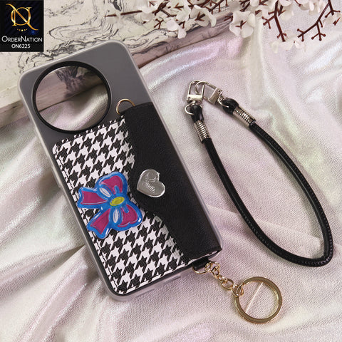 Tecno Spark 30 Pro Cover - Black - New & Luxury Elegant Phone Case with Wallet Pocket & Shoulder Strap