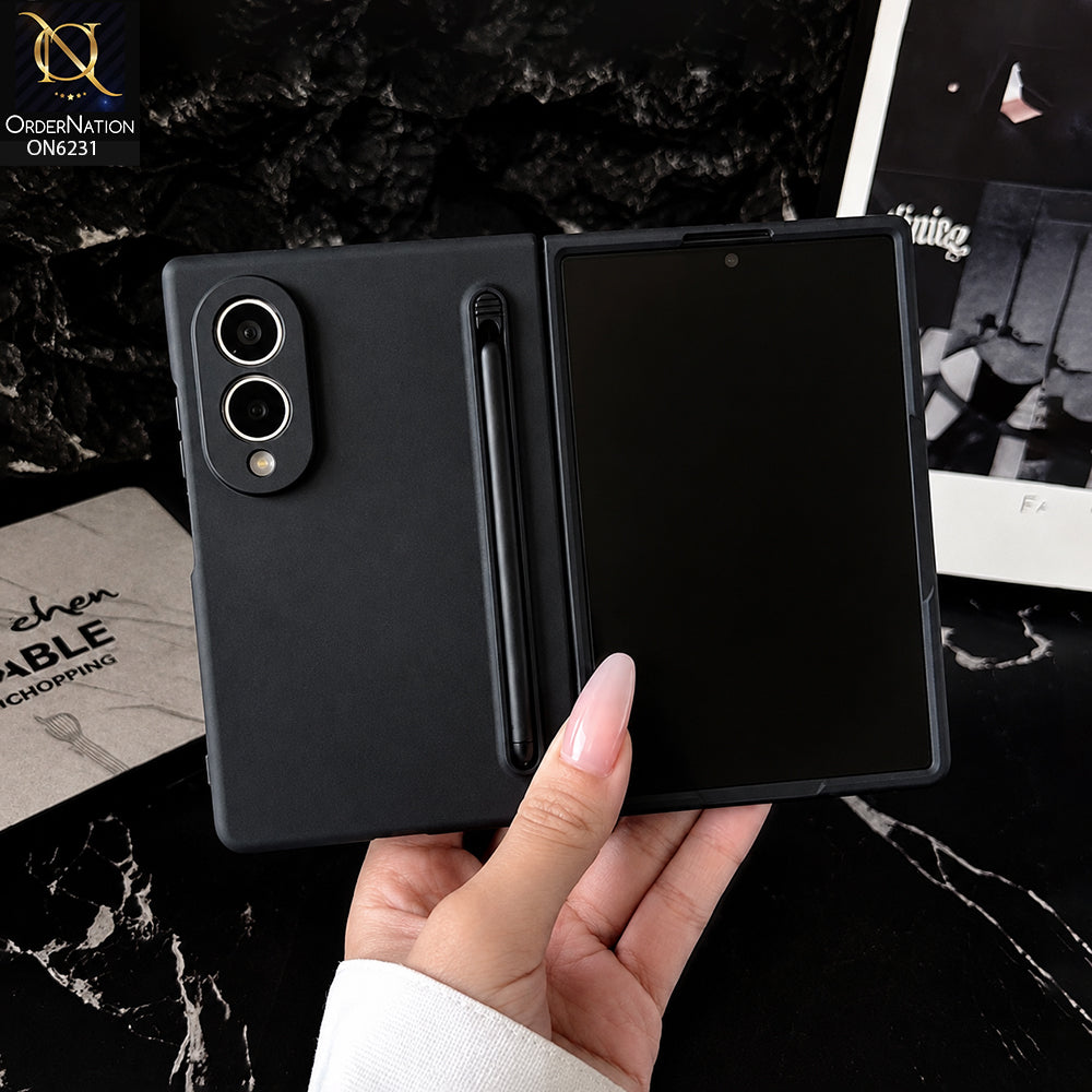 Samsung Galaxy Z Fold 8 Ultra Cover - Black - Premium Protective Case with Built-In Stylus Pen, Note-Taking Function, Camera Protection & Shockproof Design