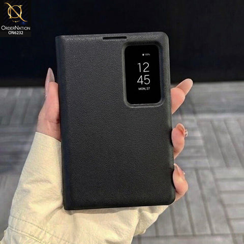 Samsung Galaxy Z Fold 8 Ultra Cover - Black - Protective Flip Cover with Smart Display Window, Full-Body Protection and Premium Textured Finish