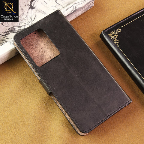 Vivo Y200 5G Cover - Black - Premium Classic Series Magnetic Leather Wallet Flip book Card Slots Soft Case