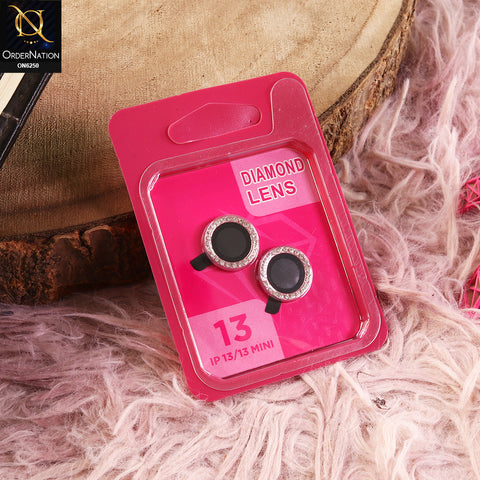 iPhone 13 Camera Lens - Pink - New Rhinestone Camera Lens Protector – Scratch Resistant Decorative Lens