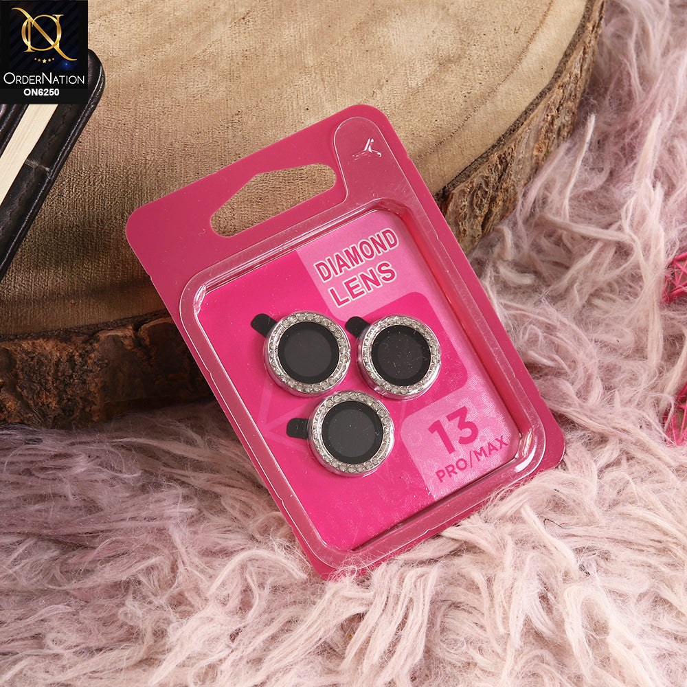 iPhone 13 Pro Max Camera Lens - Golden - New Rhinestone Camera Lens Protector – Scratch Resistant Decorative Lens