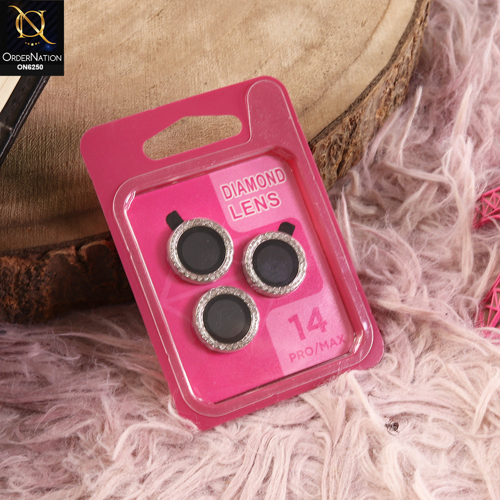 iPhone 14 Pro Max Camera Lens - Golden - New Rhinestone Camera Lens Protector – Scratch Resistant Decorative Lens