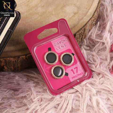 iPhone 17 Pro Max Camera Lens - Blue - New Rhinestone Camera Lens Protector – Scratch Resistant Decorative Lens