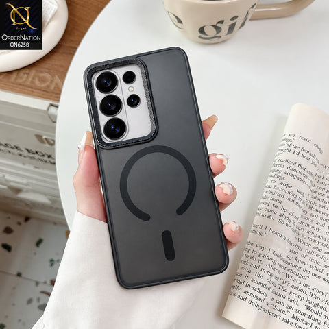 Samsung Galaxy S26 Ultra Cover - Black - Shockproof Protective Phone Case with Raised Camera Lens Guard and Stylish Ring Pattern Design