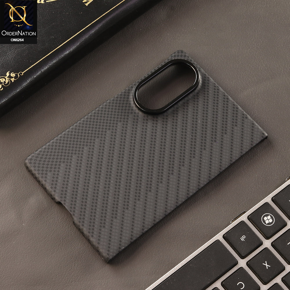 Samsung Galaxy Z Fold 8 Cover - Black - New Carbon Fiber Magnetic Protection Cover with 2x Tempered Glass Screen Protector Kit