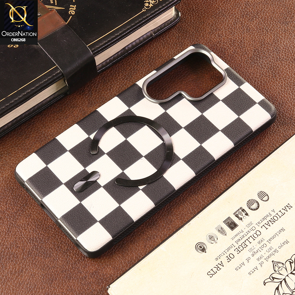 Samsung Galaxy S25 Ultra Cover - Black - Luxury Magnetic Compatible Phone Case with Magnetic Ring Holder & Camera Protection
