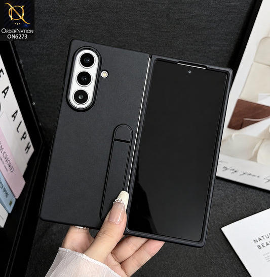Samsung Galaxy Z Fold 8 Ultra Cover - Black - Protective Phone Case with Built-In Kickstand, Dual Camera Lens Guard and Full Screen Protection