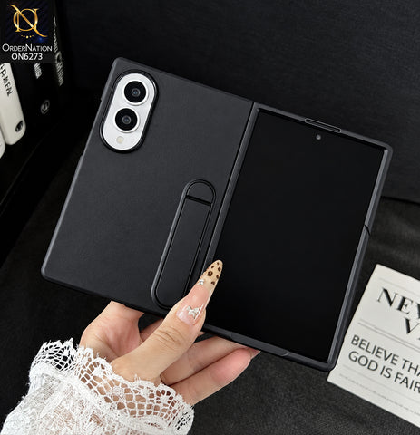 Samsung Galaxy Z Fold 8 Cover - Black - Protective Phone Case with Built-In Kickstand, Dual Camera Lens Guard and Full Screen Protection