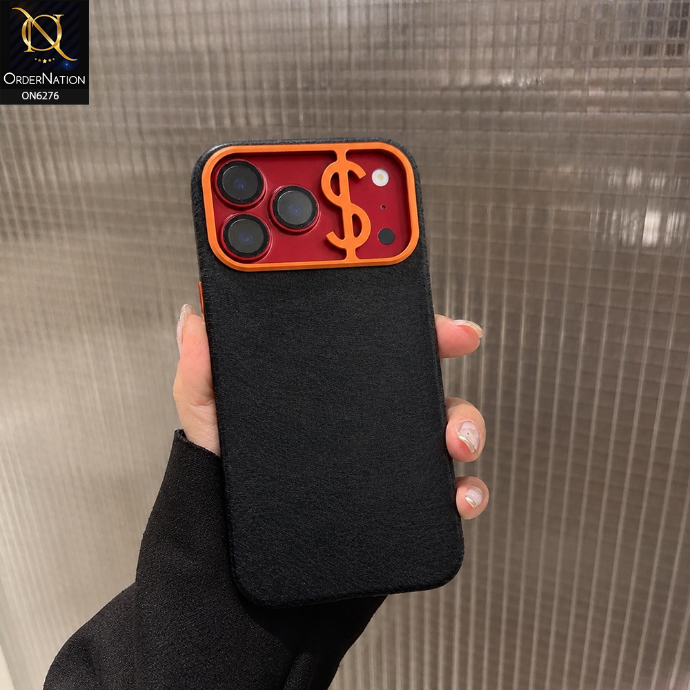 iPhone 17 Pro Max Cover - Black - Luxury Designer Phone Case with Statement Emblem and Protective Camera Cover