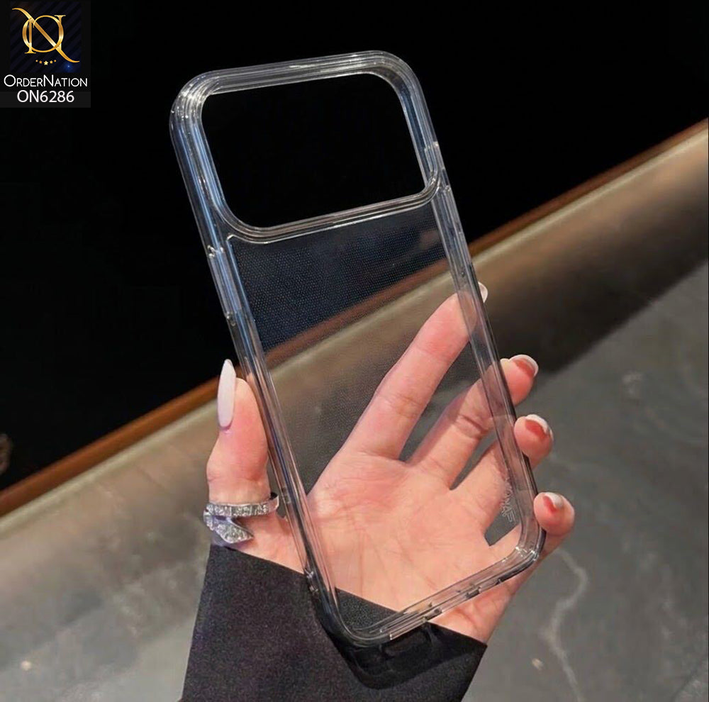 iPhone 18 Pro Max Cover - Black - Black Shark Premium Clear Shockproof Protective Mobile Phone Case