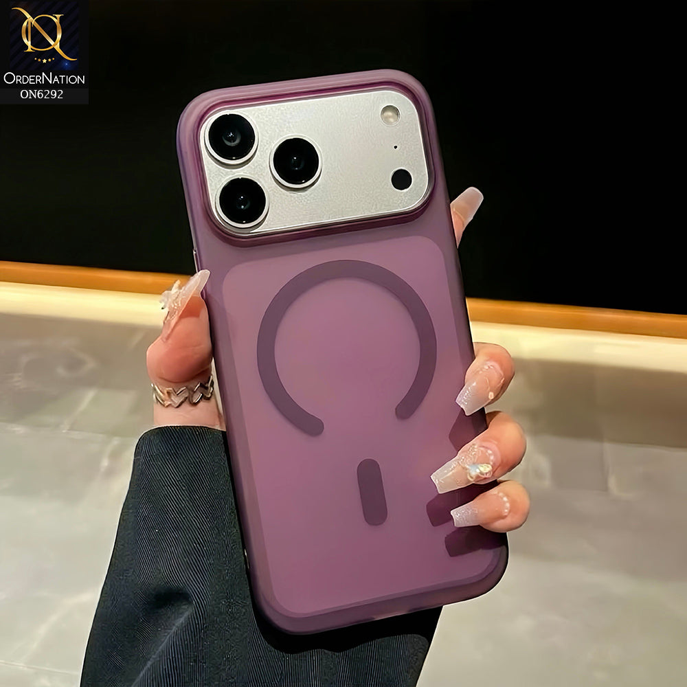 iPhone 17 Pro Max Cover - Cherry - Premium Frosted Translucent Phone Case with Circular Ring Design & Raised Camera Protection
