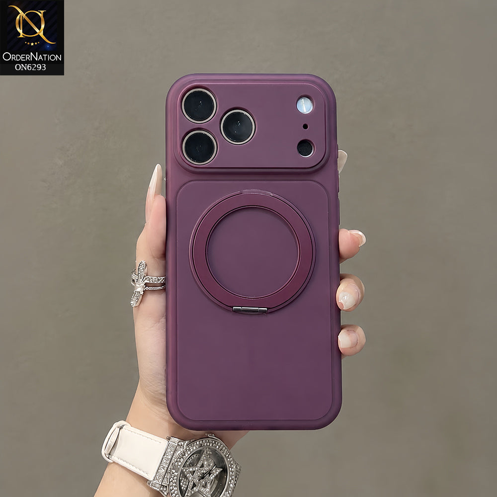 iPhone 18 Pro Max Cover - Cherry - Ring Holder Kickstand Phone Case with Camera Protection