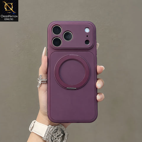 iPhone 18 Pro Max Cover - Cherry - Ring Holder Kickstand Phone Case with Camera Protection