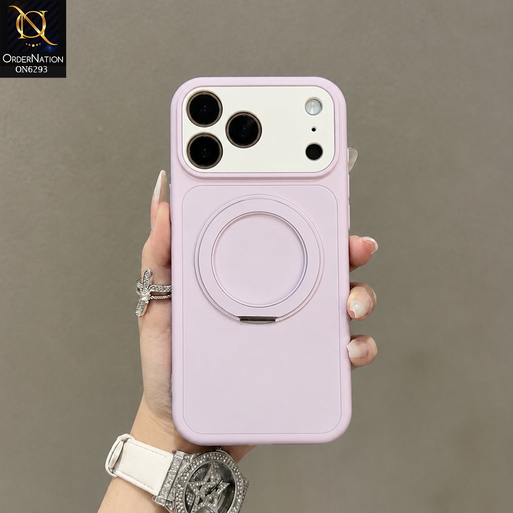 iPhone 18 Pro Max Cover - Purple - Ring Holder Kickstand Phone Case with Camera Protection
