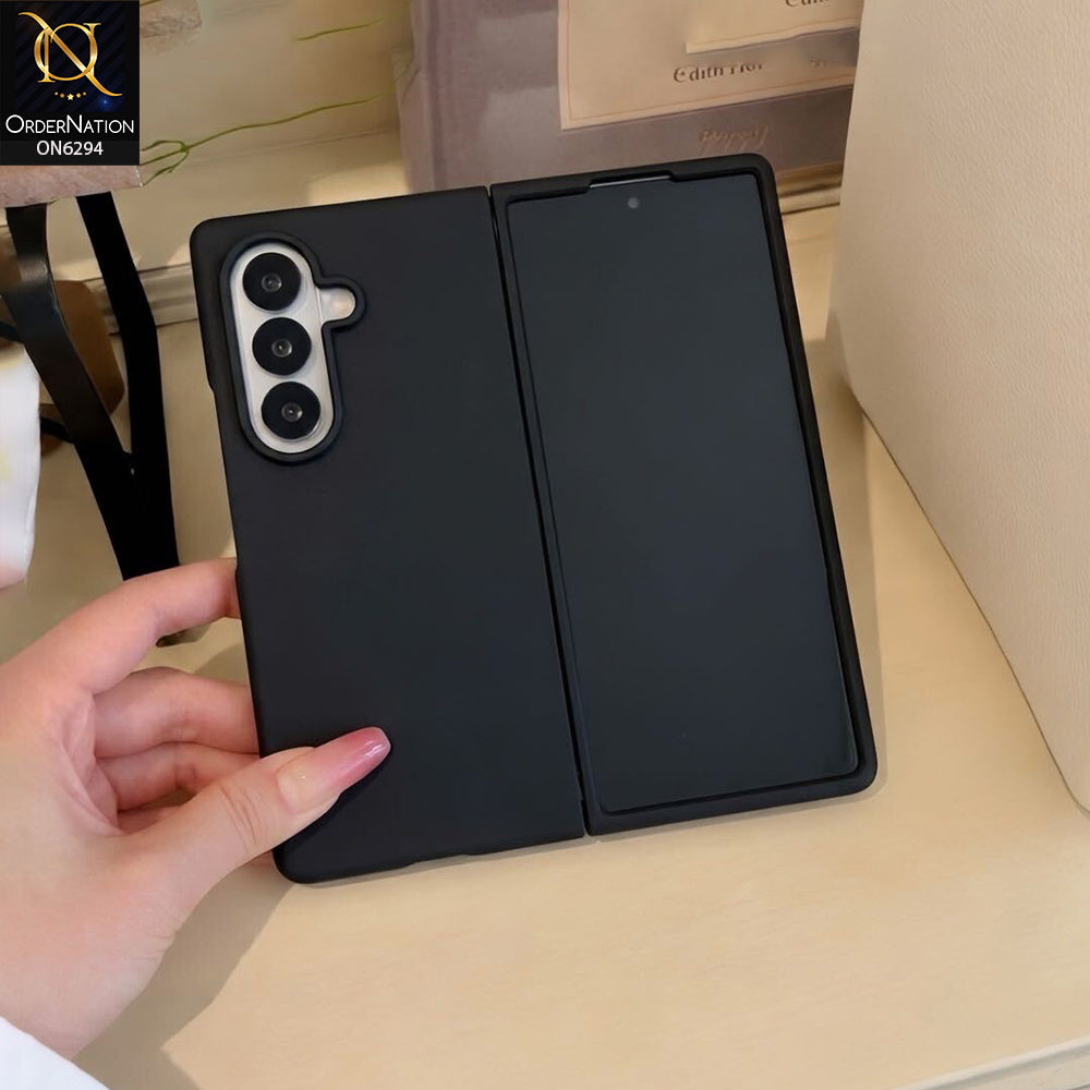 Samsung Galaxy Z Fold 8 Ultra Cover - Black - Silicone Foldable Phone Case with Full-Cover Protection and Raised Camera Guard