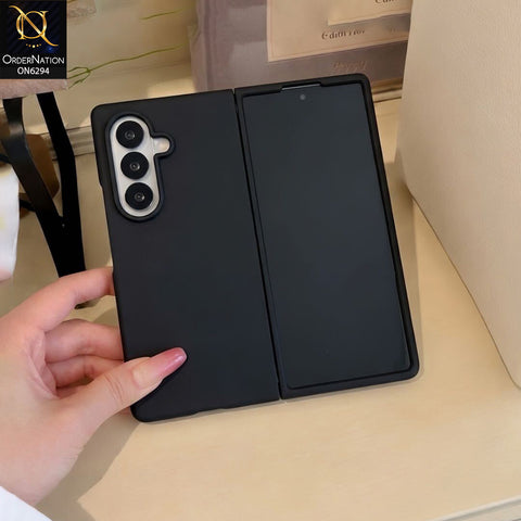 Samsung Galaxy Z Fold 8 Ultra Cover - Black - Silicone Foldable Phone Case with Full-Cover Protection and Raised Camera Guard