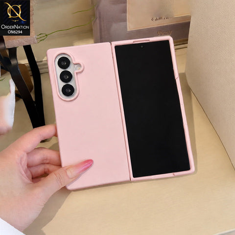 Samsung Galaxy Z Fold 8 Ultra Cover - Pink - Silicone Foldable Phone Case with Full-Cover Protection and Raised Camera Guard