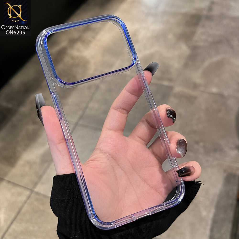iPhone 17 Pro Max Cover - Blue - Premium Clear Anti-Scratch Shockproof Protective Mobile Phone Case